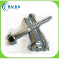 Zinc Plated Hexagonal Head Wood Screw with Half Thread